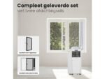 AURONIC AU3262 - Airco Mobiel -7.000BTU Mobiele Airco Wit 7000 BTU/h - Afbeelding 8
