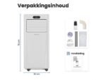 AURONIC AU3262 - Airco Mobiel -7.000BTU Mobiele Airco Wit 7000 BTU/h - Afbeelding 4