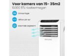 AURONIC AU3134 - Airco Mobiel -10.000BTU Mobiele Airco Wit - Afbeelding 3