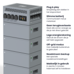 HEKO Solar Saga Plug-in Thuisbatterij – 5.5 kWh Stekkerbatterij – Off-grid & Noodstroom - Afbeelding 2